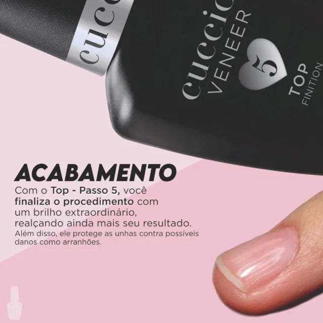 TOP COAT EM GEL CUCCIO PASSO 5 13ML